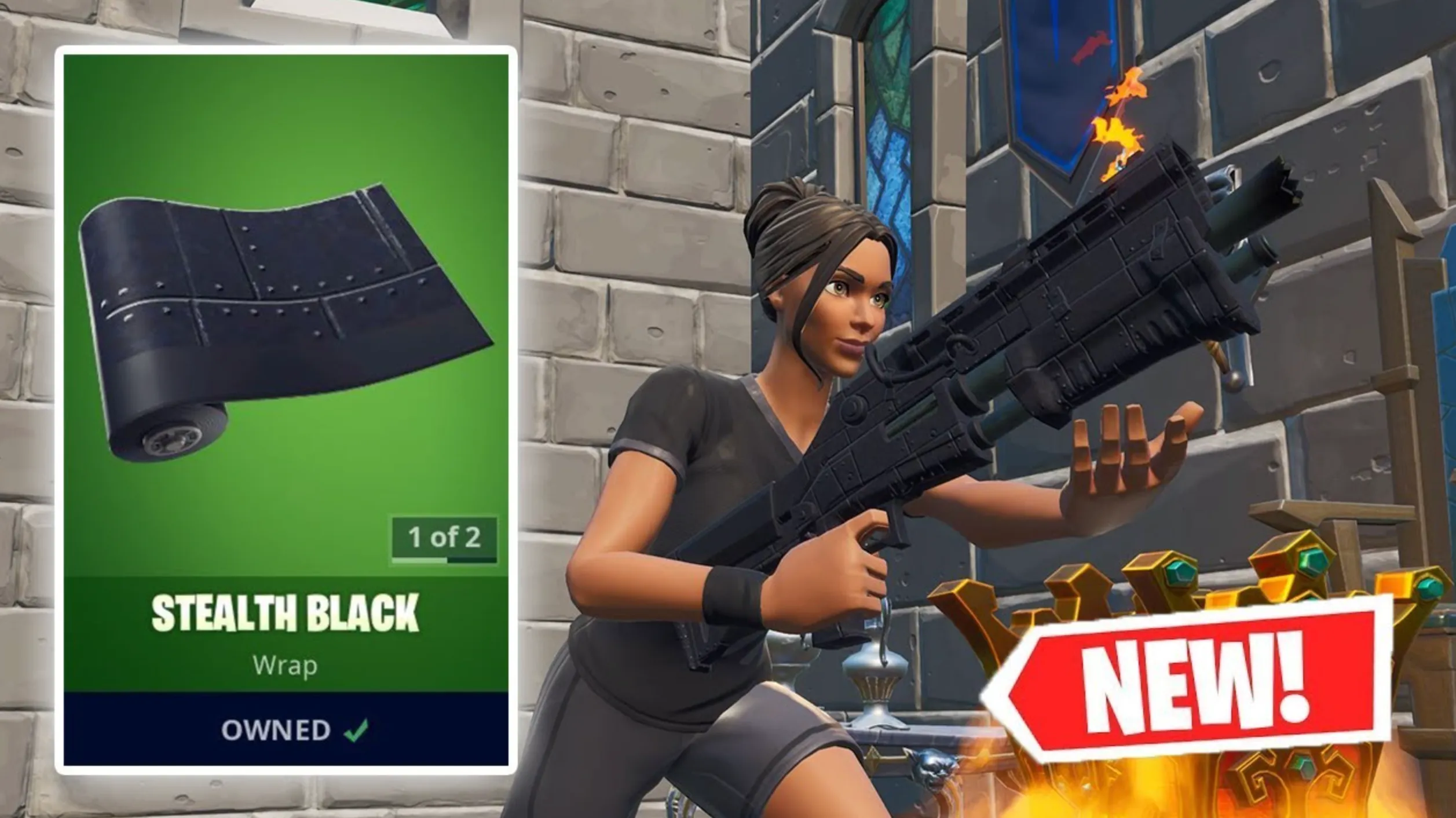 fortnite Stealth Black wrap